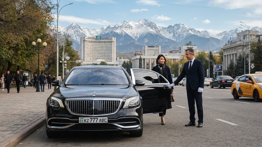 Как выбрать автомобиль с водителем в Алматы для деловой поездки